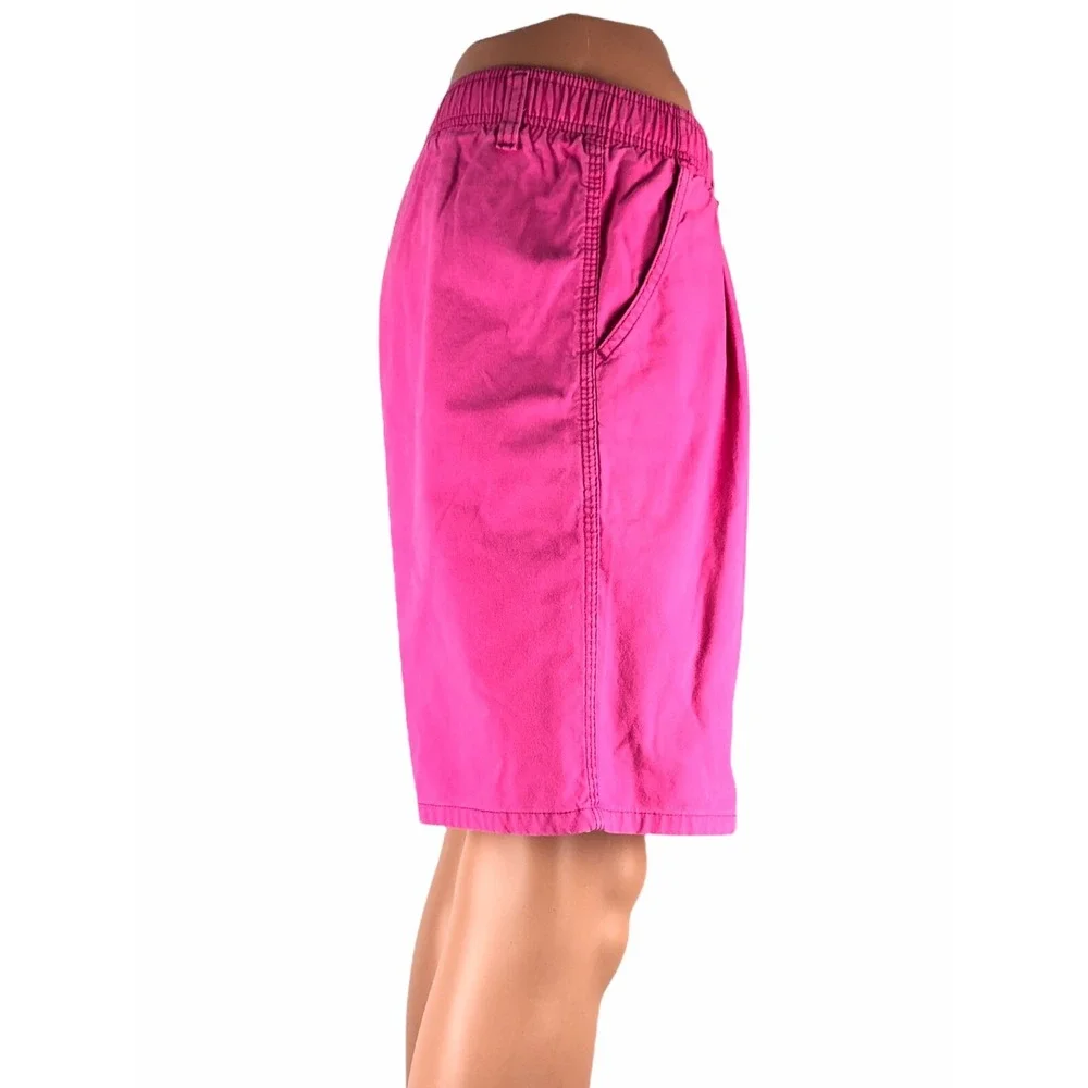 Ocean Pacific OP Men's Large Cotton Shorts Long Riders Surfer Pink Vintage Rare